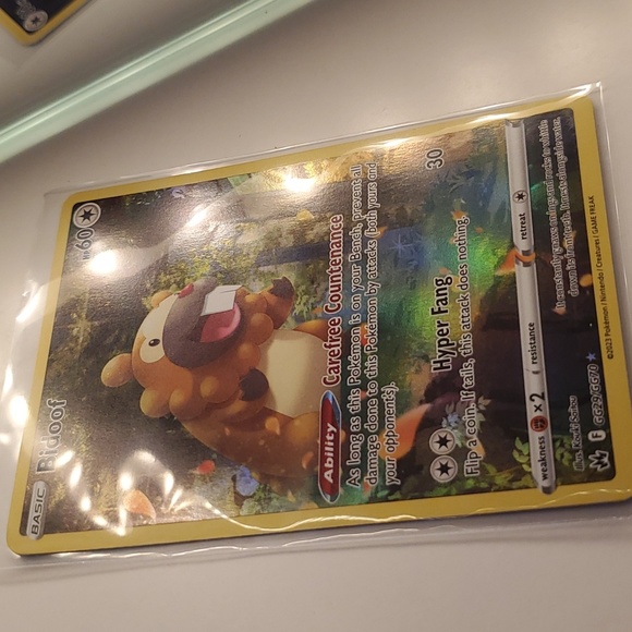 Pokemon Trading Card Bidoof Full Art HOLO 2023 Holographic - Picture 3 of 6
